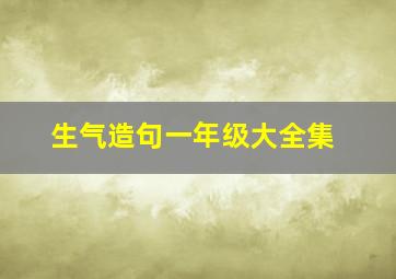 生气造句一年级大全集