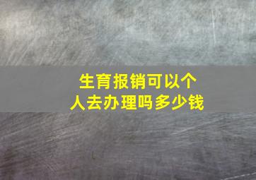 生育报销可以个人去办理吗多少钱