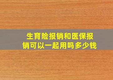 生育险报销和医保报销可以一起用吗多少钱