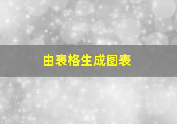 由表格生成图表