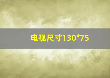 电视尺寸130*75