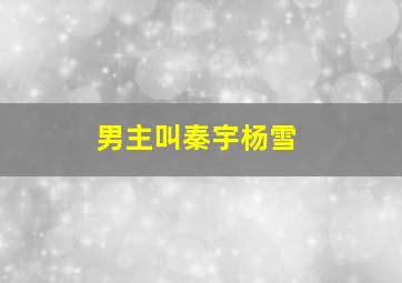 男主叫秦宇杨雪