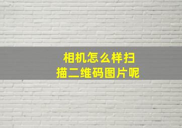 相机怎么样扫描二维码图片呢