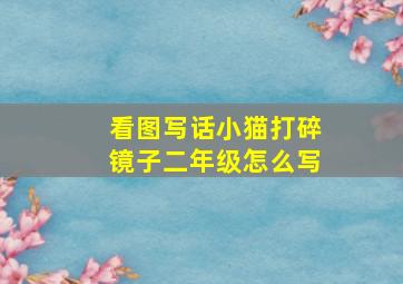 看图写话小猫打碎镜子二年级怎么写