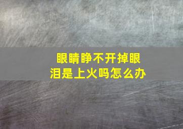 眼睛睁不开掉眼泪是上火吗怎么办