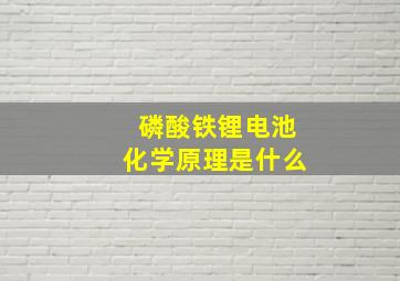 磷酸铁锂电池化学原理是什么