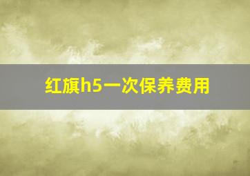 红旗h5一次保养费用