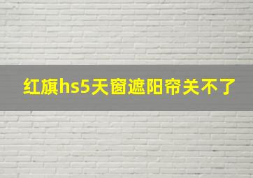 红旗hs5天窗遮阳帘关不了