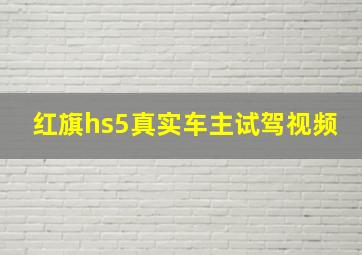 红旗hs5真实车主试驾视频