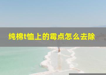 纯棉t恤上的霉点怎么去除