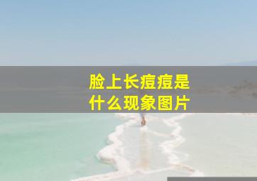 脸上长痘痘是什么现象图片