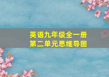 英语九年级全一册第二单元思维导图