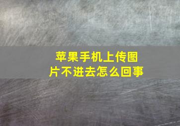 苹果手机上传图片不进去怎么回事