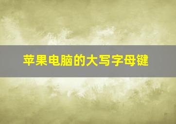 苹果电脑的大写字母键