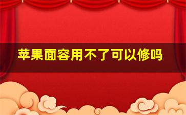 苹果面容用不了可以修吗