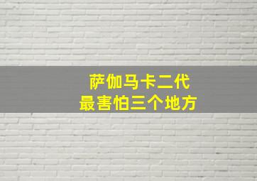 萨伽马卡二代最害怕三个地方