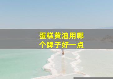 蛋糕黄油用哪个牌子好一点