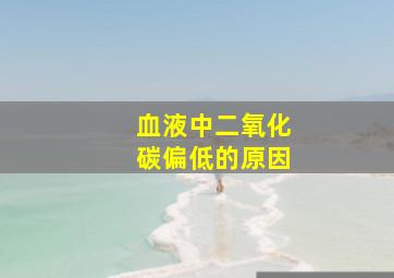 血液中二氧化碳偏低的原因