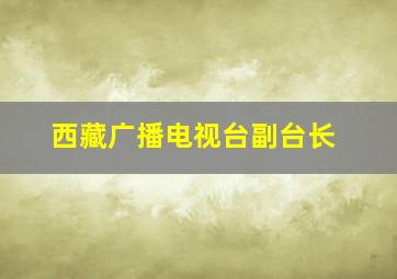 西藏广播电视台副台长