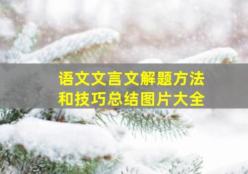 语文文言文解题方法和技巧总结图片大全