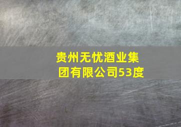 贵州无忧酒业集团有限公司53度