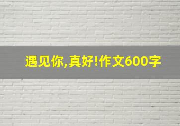 遇见你,真好!作文600字