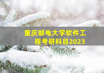 重庆邮电大学软件工程考研科目2023