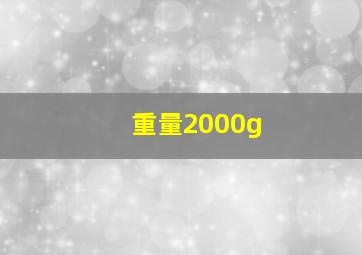 重量2000g