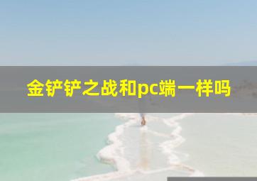 金铲铲之战和pc端一样吗