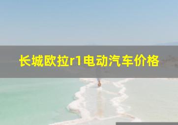 长城欧拉r1电动汽车价格