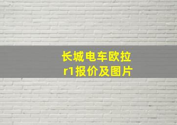 长城电车欧拉r1报价及图片