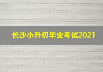 长沙小升初毕业考试2021