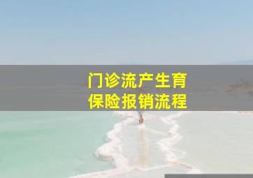 门诊流产生育保险报销流程