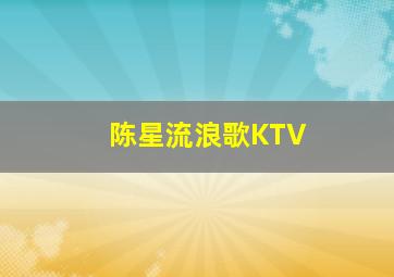 陈星流浪歌KTV