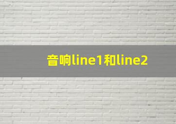 音响line1和line2