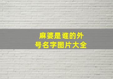 麻婆是谁的外号名字图片大全